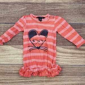 Little Marc Jacobs striped ruffled baby dress size 6 months